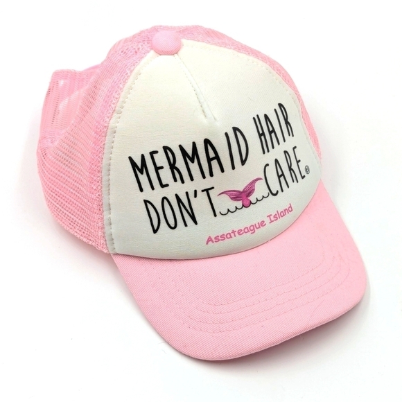 Grom Squad Other - Mermaid Hair Don't Care Pink Kids Cap